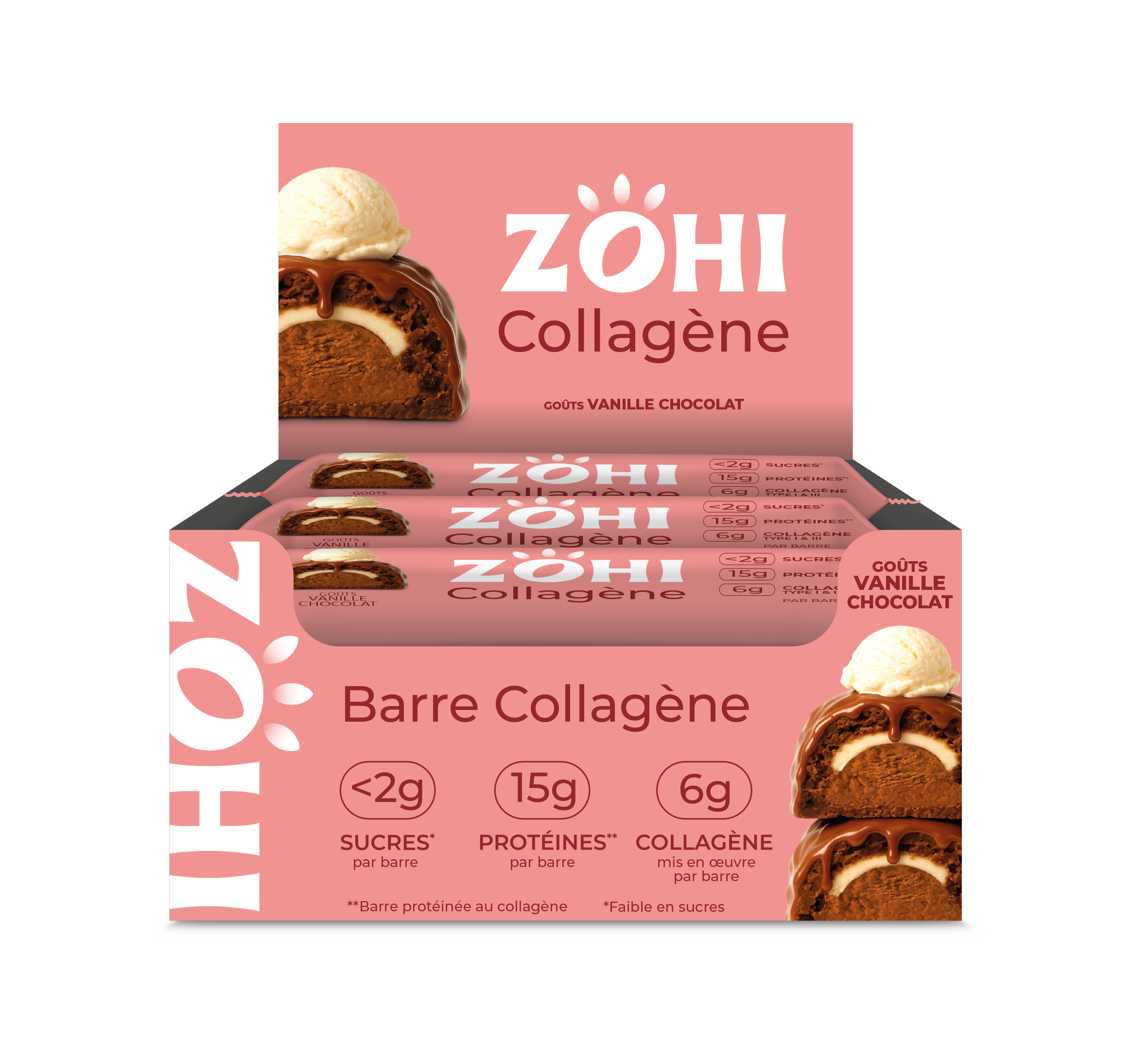 Barre Collagène Vanille Chocolat (x12)