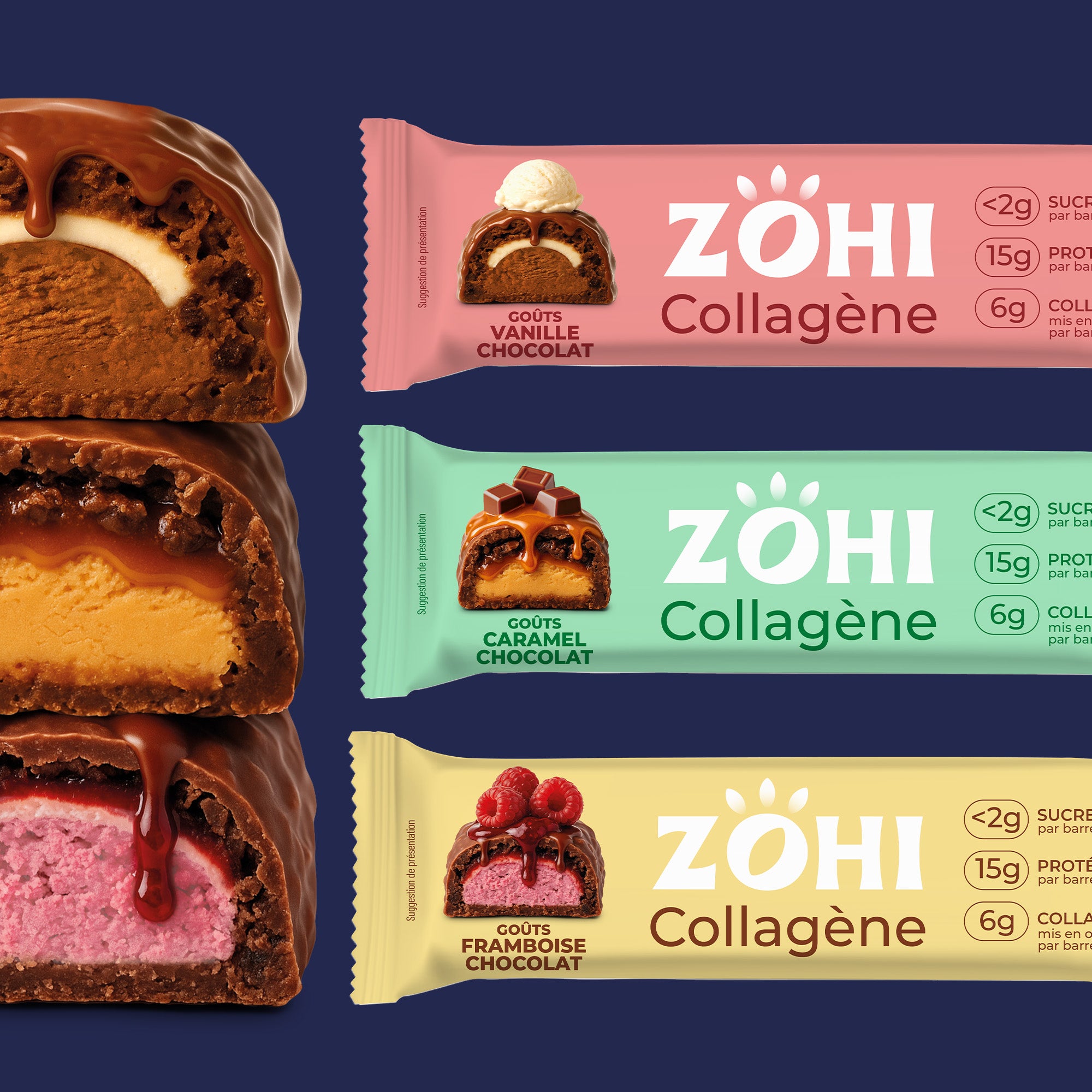 Barre Collagène Framboise Chocolat (x12)