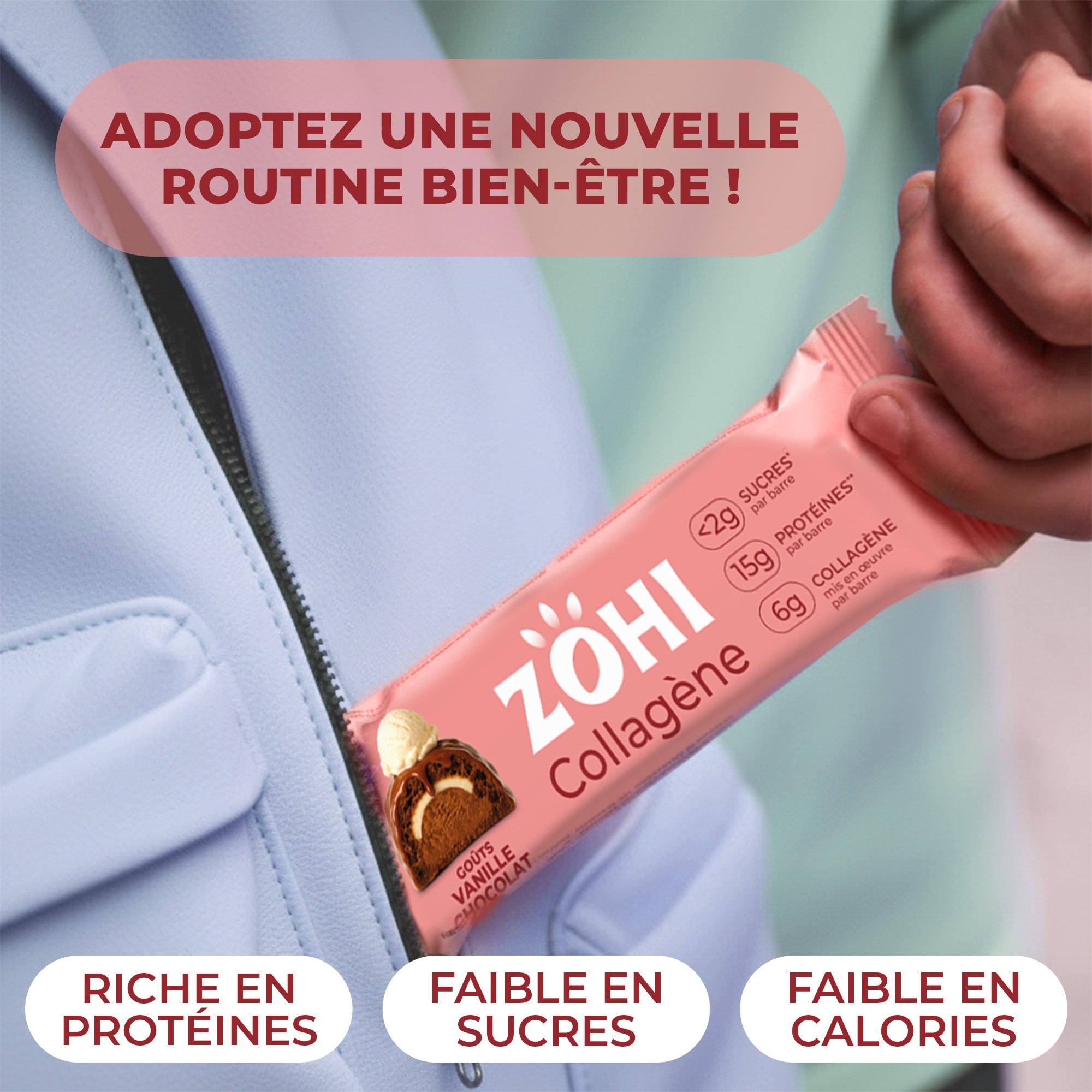 Barre Collagène Vanille Chocolat (x12)