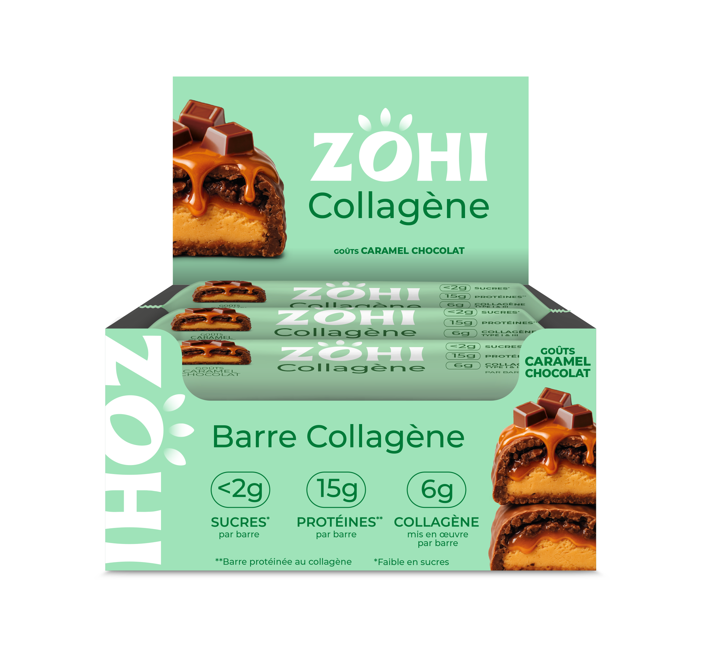 Barre Collagène Caramel Chocolat (x12)